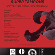 16ct Sustainable Super Tampons